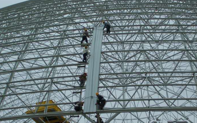 万宁网架装配好以后应当留神哪八项验收事件